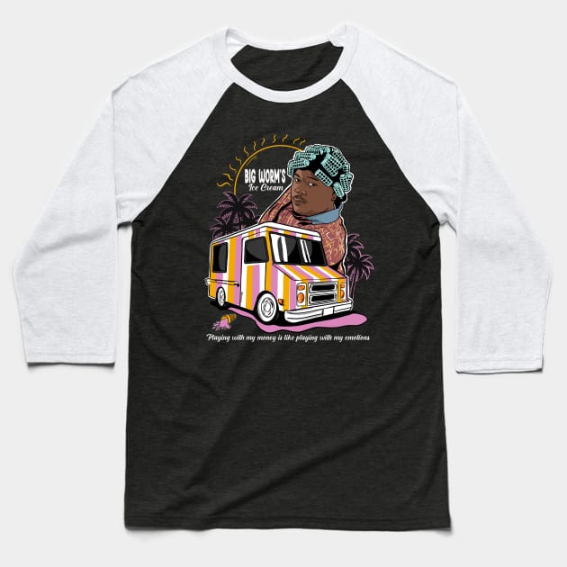 Big Worm’s Ice Cream Baseball T-Shirt by Jones Factory